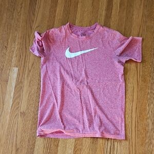 Nike Heathered Red Short Sleeve Tee